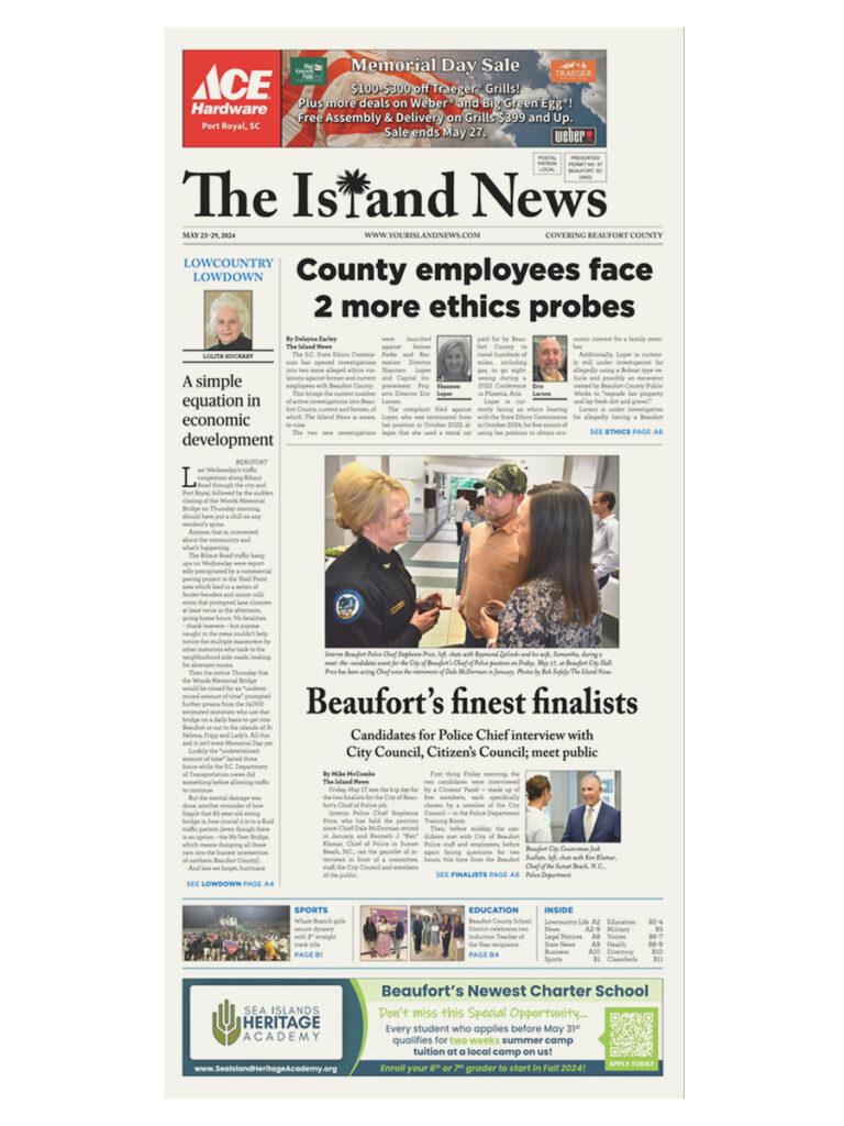 Back Issue of The Island News